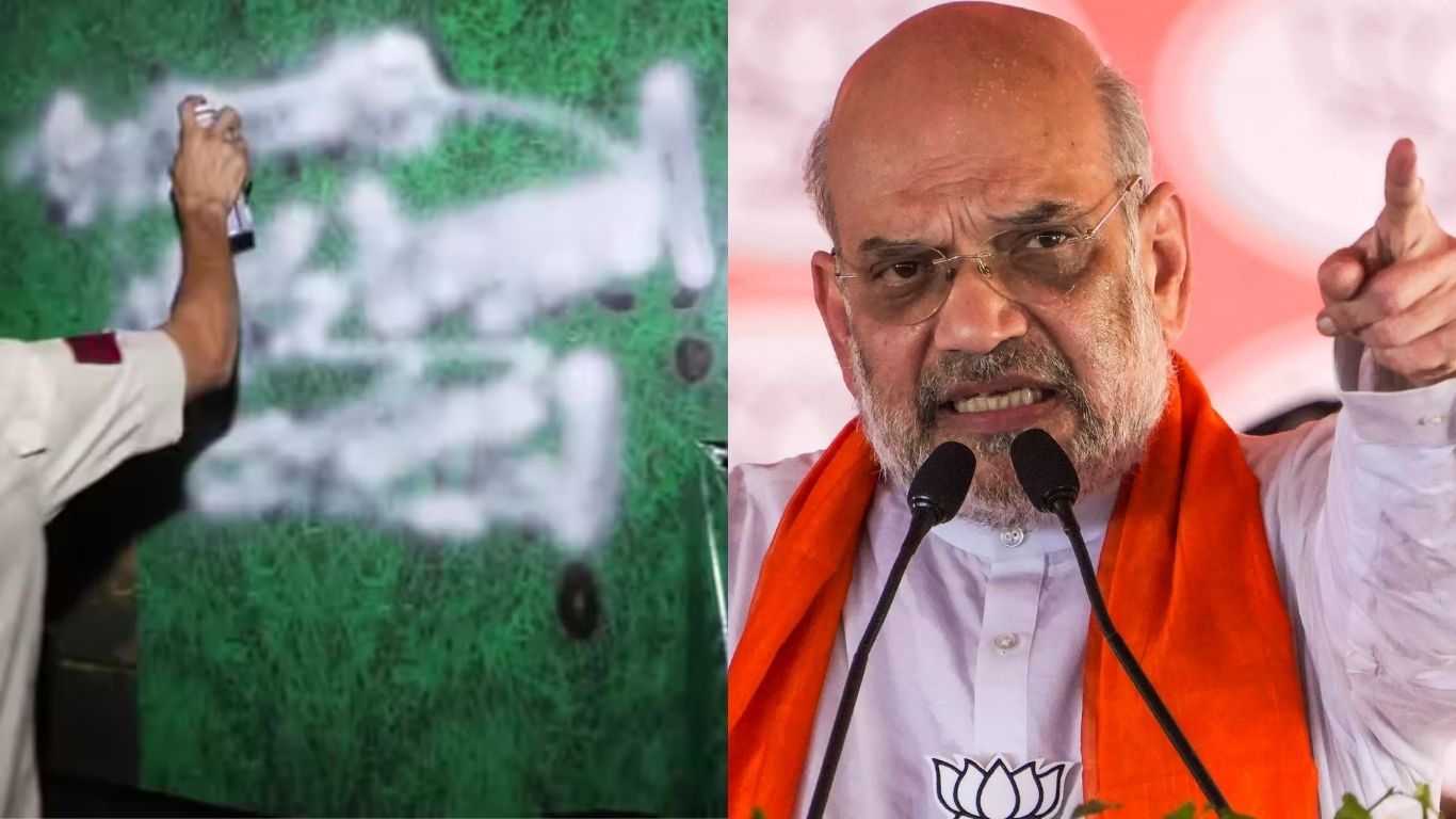 Rahul Gandhi’s Police Station Protest: Man Arrested for Obscene Graffiti Against Amit Shah, FIR Filed