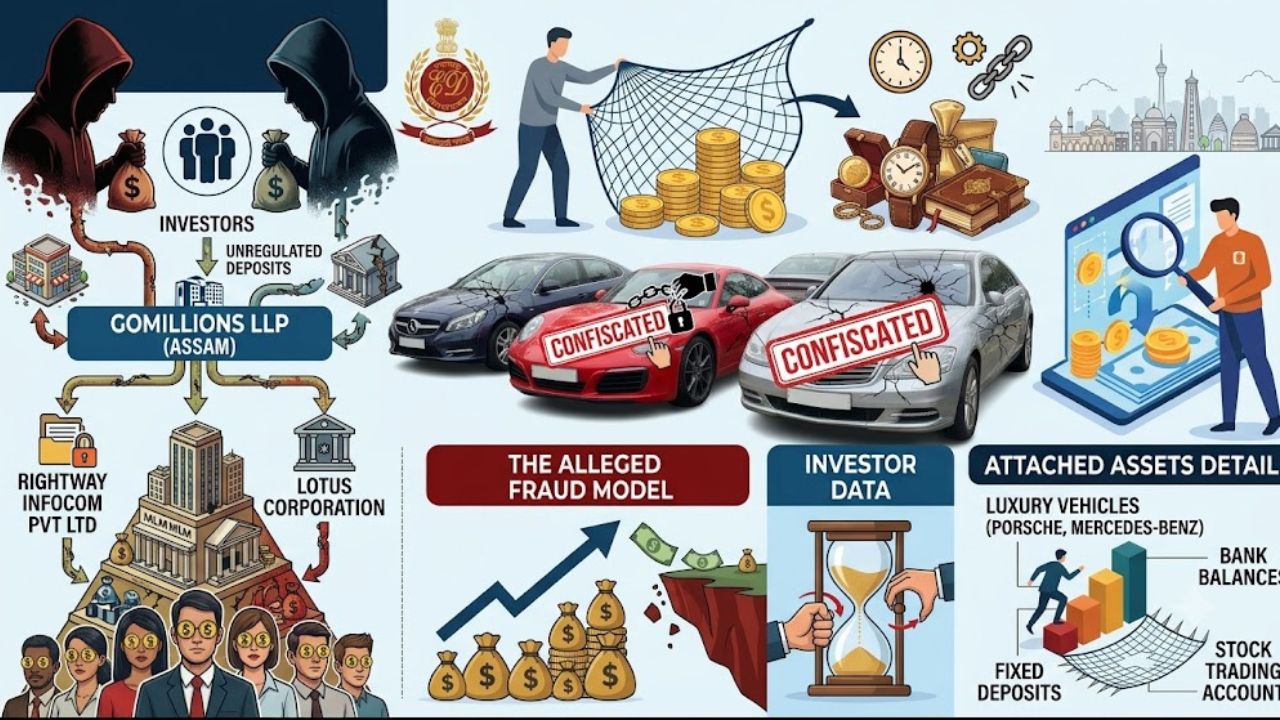 Assam fraud case; ED Attaches ₹15.25 Crore Assets in Gomillions LLP Money Laundering Case, Know How Scam worked