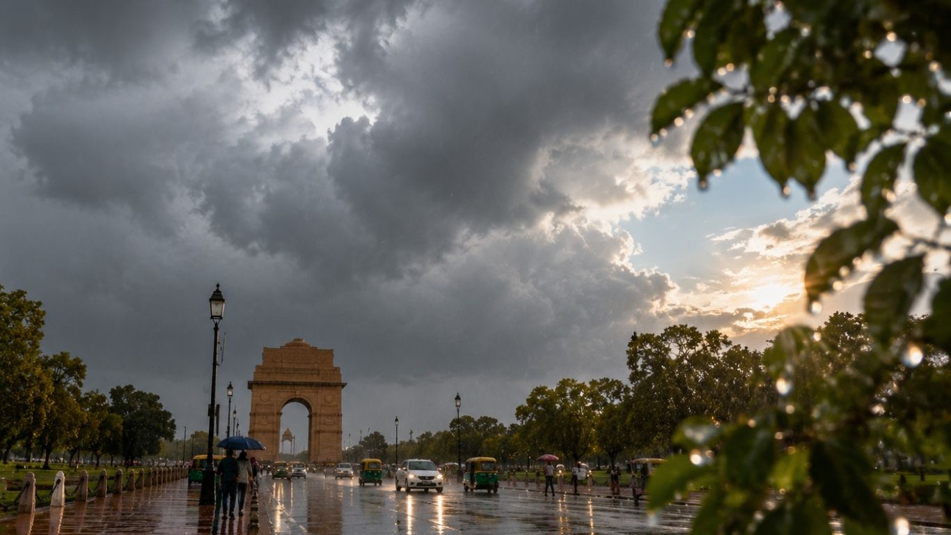 Heat Rises in Delhi Despite Monsoon Clouds! IMD Predicts Light Showers Ahead