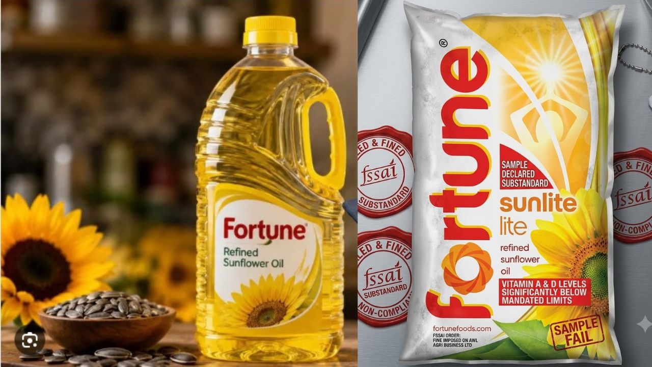 Big Action on Fortune Oil: FSSAI Finds Sample Substandard, Company Fined