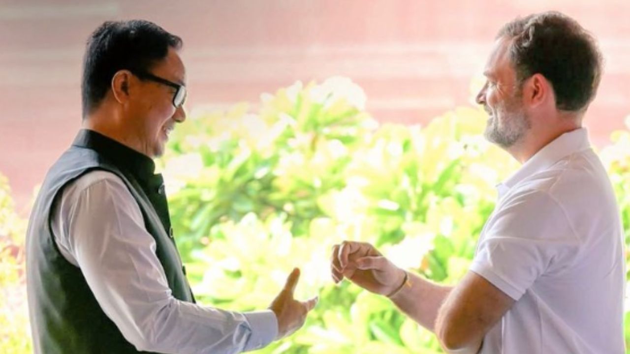 Kiren Rijiju Meets Rahul Gandhi as Government Seeks Backing for Women’s Reservation Bill