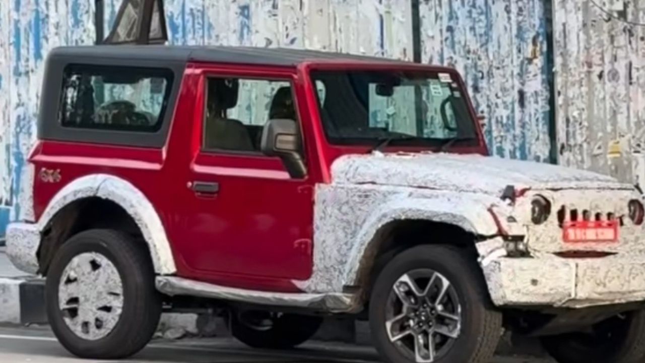 Mahindra Thar Facelift Spotted: Updated Design And Exterior, Check All Details