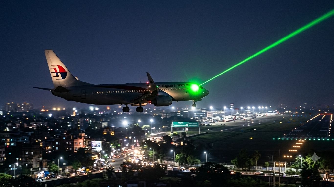 Malaysia Airlines Flight MH-184 Landing Delayed at Kolkata Airport After Laser Strikes Cockpit
