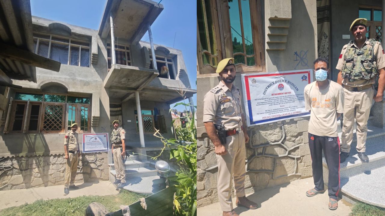 Budgam Police Attach House in NDPS Action, Target Drug Network Assets in Kashmir