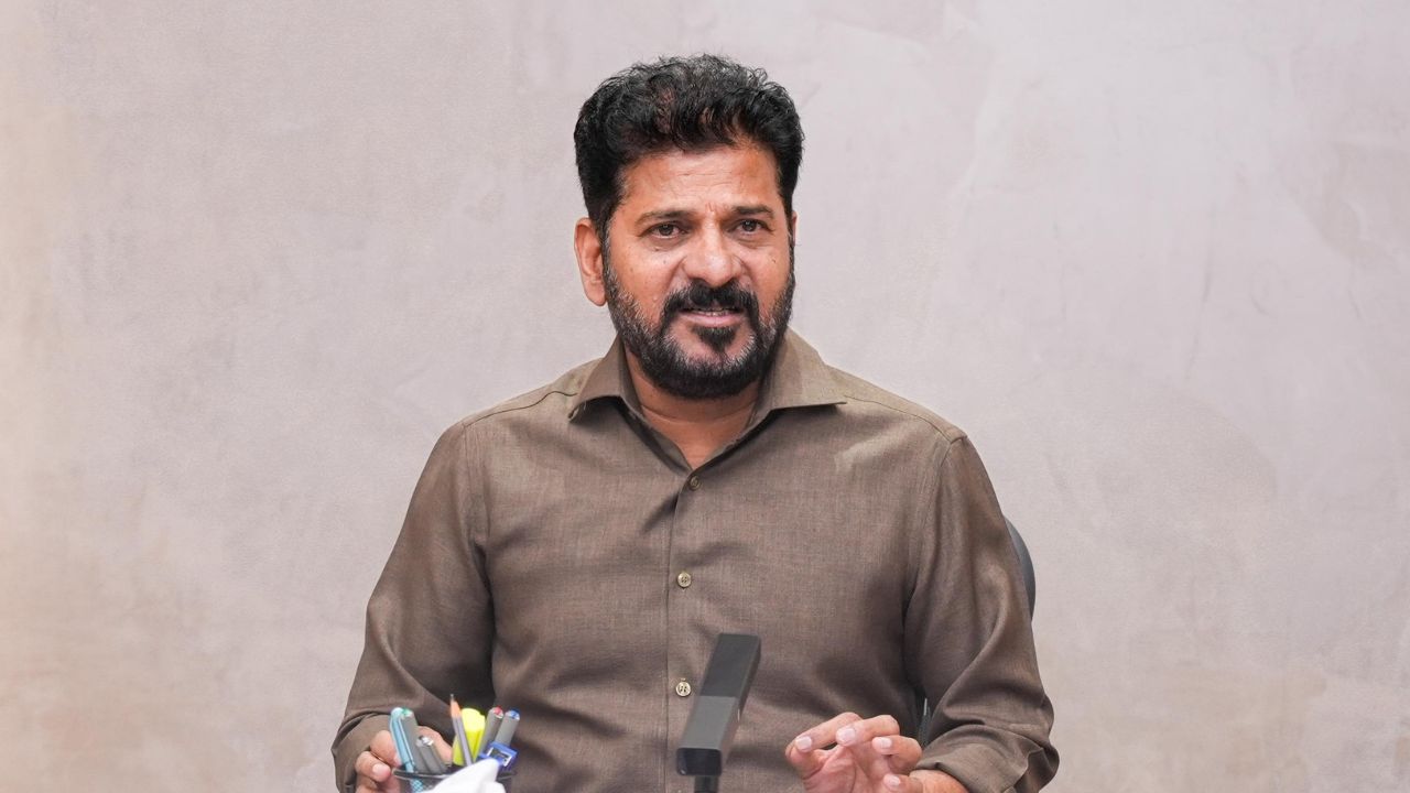 Worried Revanth Reddy Meets Congress High Command Leaders in Delhi