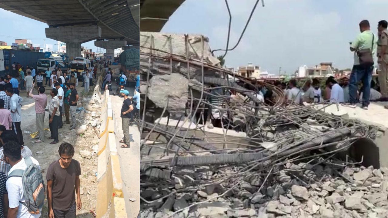 Samba Flyover Collapse: One Dead, Three Injured as Under-Construction Bridge Falls in J&K