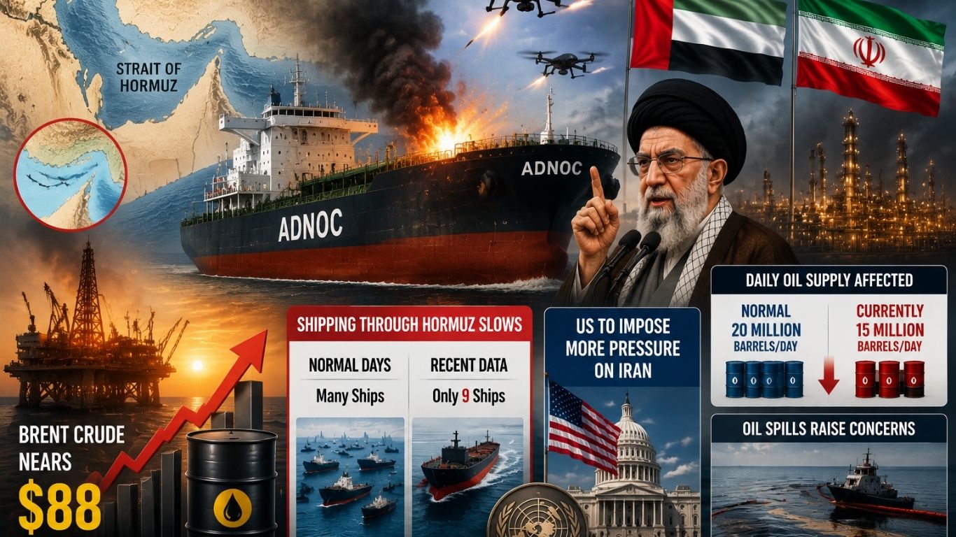 Strait of Hormuz Crisis: UAE Accuses Iran of Drone Attacks on Oil Tankers, Oil Supply Faces Risk