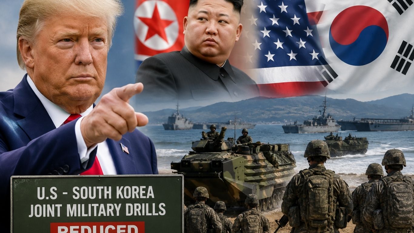 Trump Orders Major Cut in US-South Korea Military Drills, Cites Iran War and Kim Jong Un Ties