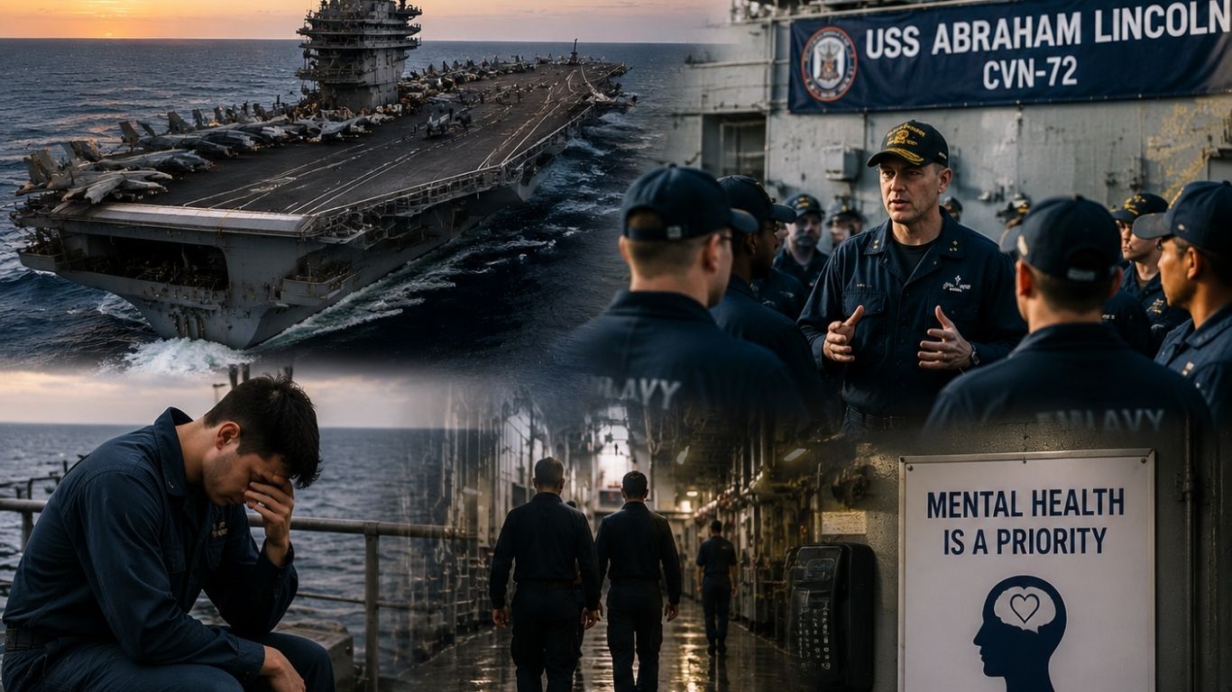 USS Lincoln Faces Mental Health Concerns After Record Deployment, US Commander Calls Crew Wellbeing a Priority