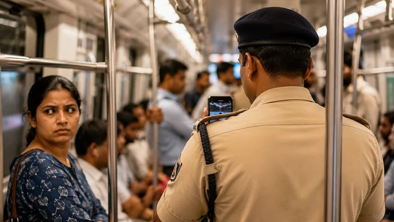 Is Delhi Metro Safe for Women? Viral Video of CISF Official Allegedly Clicking Woman’s Photo Sparks Debate