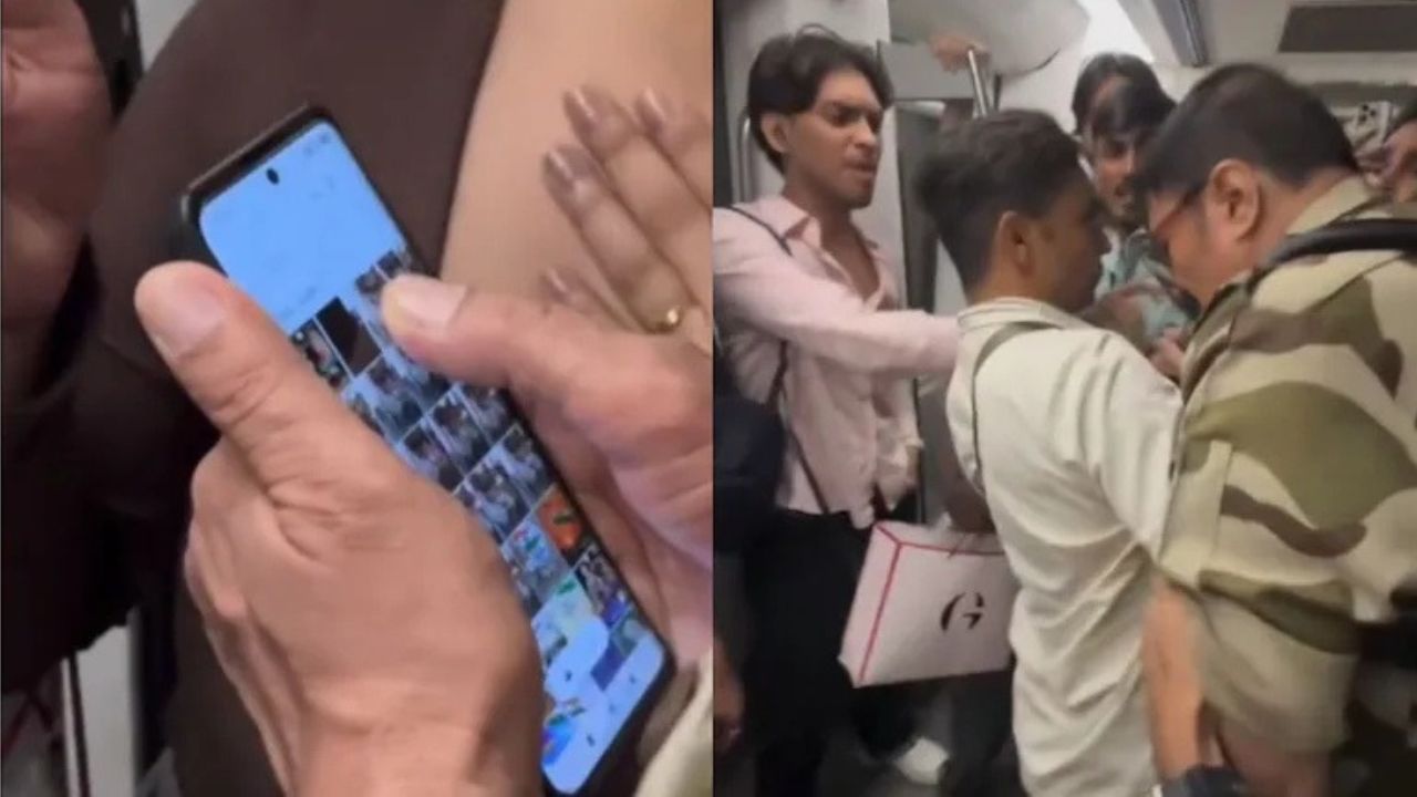 Shots from the viral video 