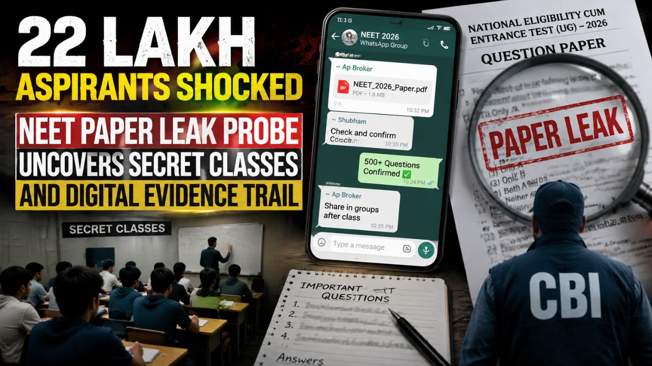 22 Lakh Aspirants Shocked: NEET Paper Leak Probe Uncovers Secret Classes And Digital Evidence Trail