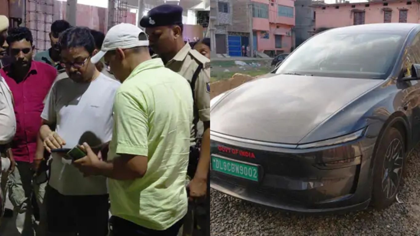 Fake IAS Officer With Tesla? Bihar Man Claims Links To NSA Ajit Doval; Cops seize Tesla, SUV After Arrest