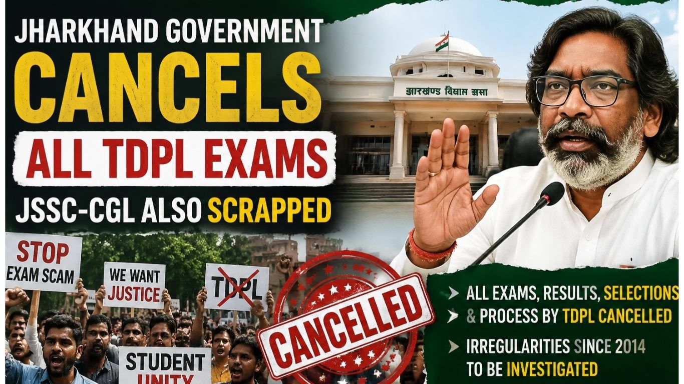 Student Protest Victory in Jharkhand: Government Scraps TDPL Exams and JSSC-CGL