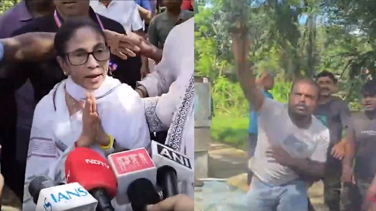 Mamata Banerjee’s Convoy Attacked in West Bengal’s Halishahar Amid TMC Worker Death Row