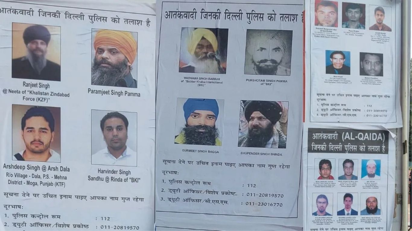 Delhi On High Alert Before Independence Day! Police Release Posters Of 19 Wanted Al-Qaeda, Khalistani Linked Terrorists