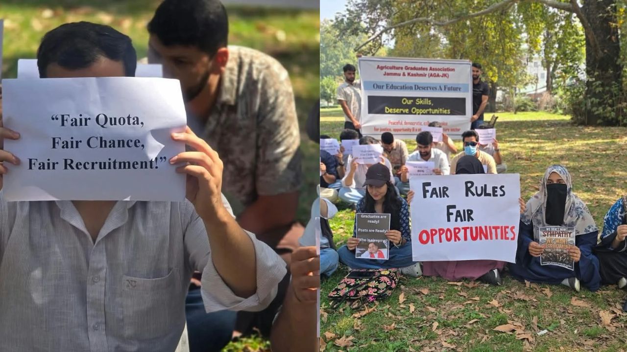 J&K Agriculture Graduates Protest Over Jobs, Demand Fresh Recruitment Roadmap