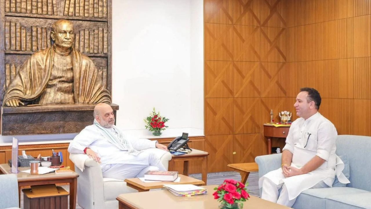 Sunil Sharma Meets Amit Shah In Srinagar As J&K Security Agenda Takes Centre Stage
