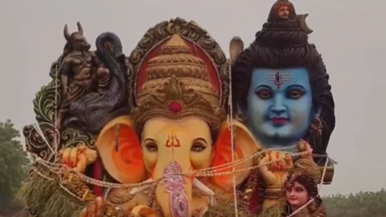 Ganpati Idols Left in Dry Riverbed, Then Rain Brings Hope to Drought-Hit Anantapur