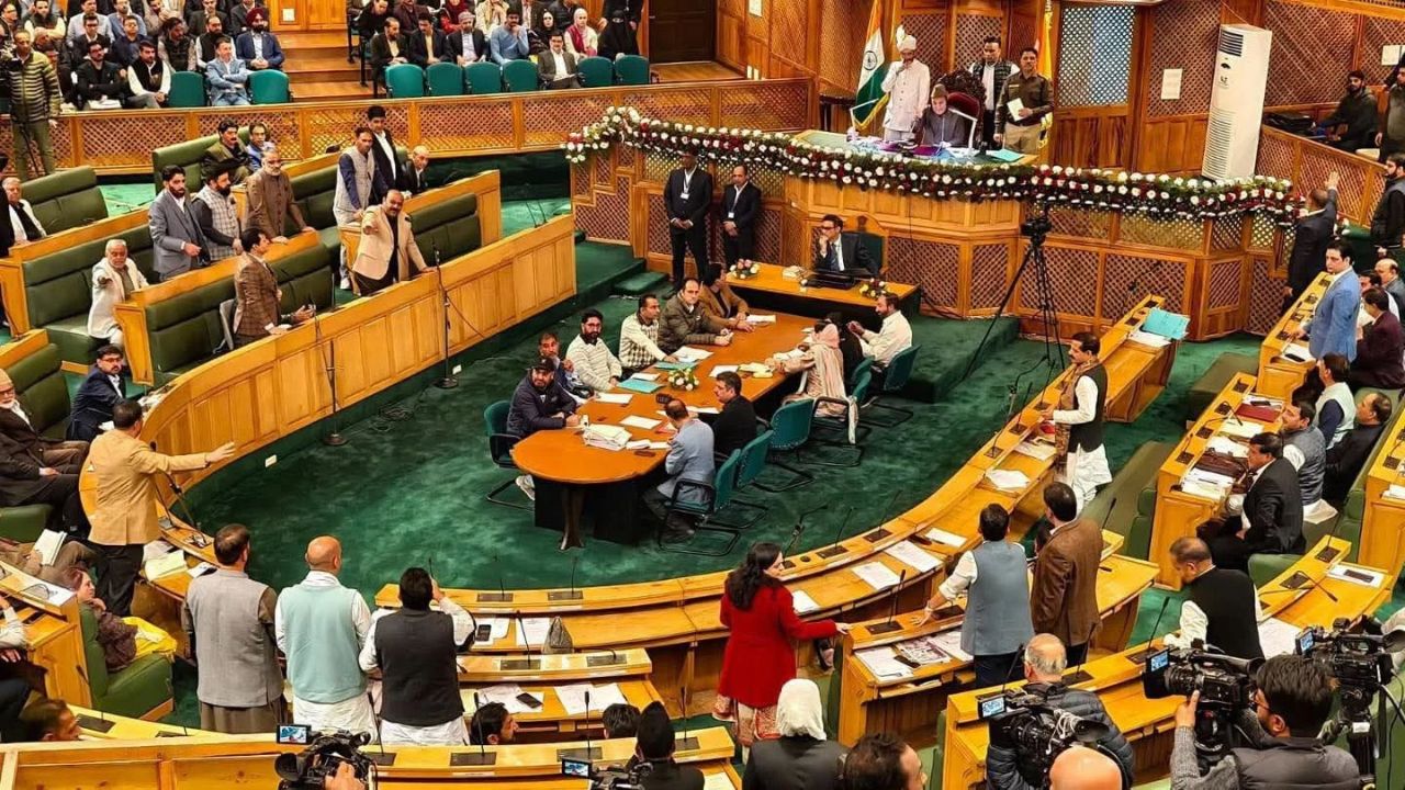 JK Assembly Clash Over Sheikh Abdullah Holiday Demand, BJP Stages Walkout