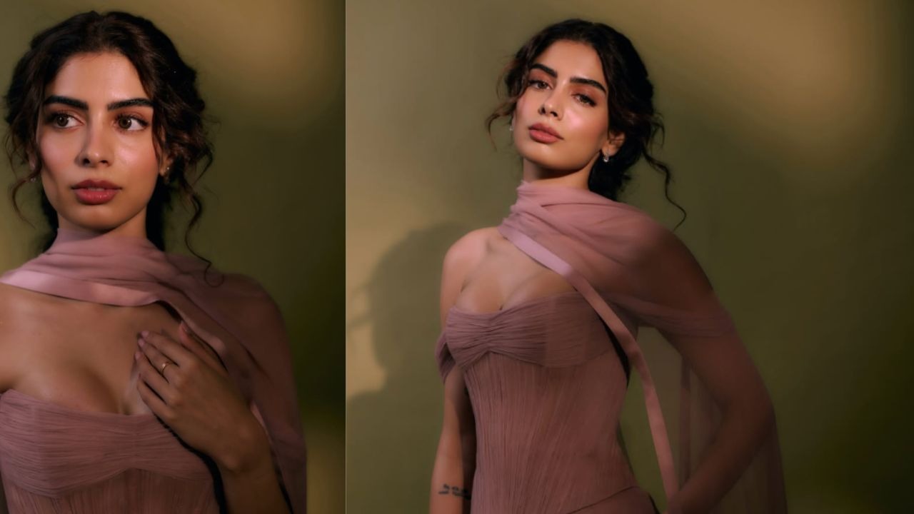 Khushi Kapoor Breaks the Internet With Her Romantic Dusty-Pink Look From Latest Shoot