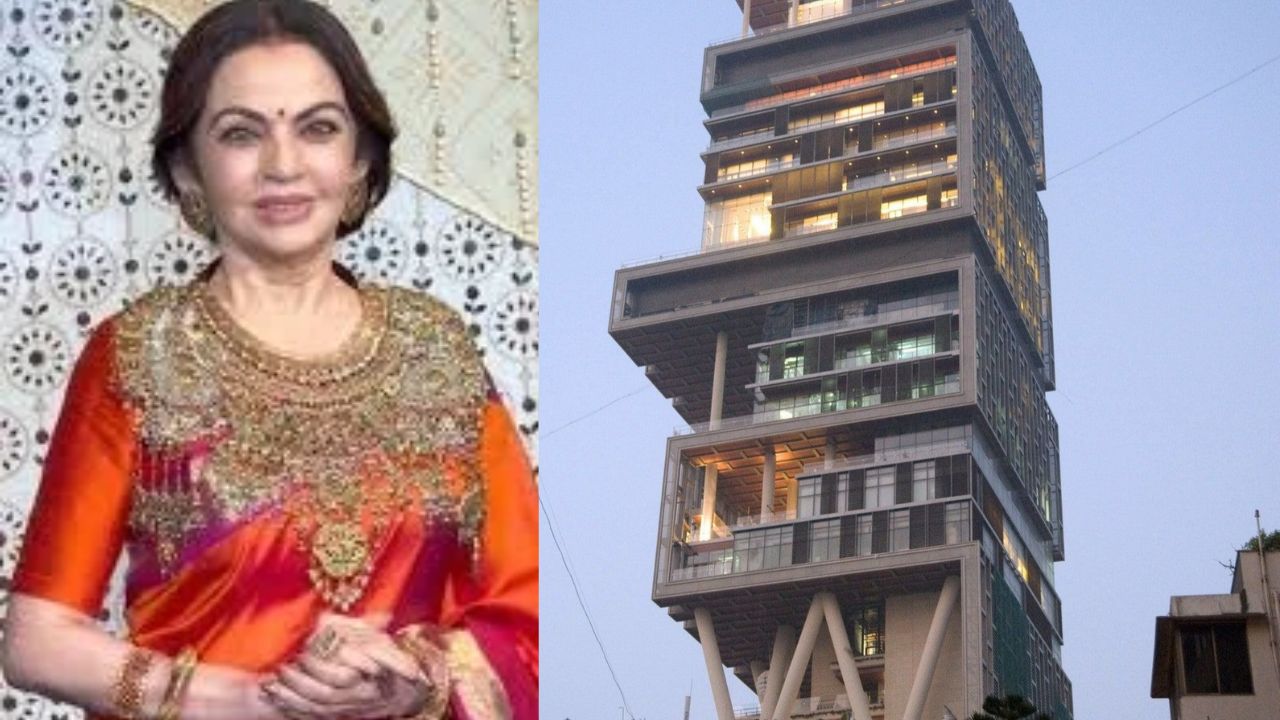 Ganesh Chaturthi 2026: Nita Ambani Makes A Regal Statement With Vibrant Saree And Dramatic Necklace