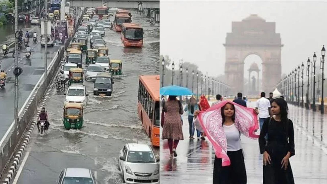 IMD Issues Red Alert For Delhi As Heavy Rain Hits Capital; Noida, Ghaziabad Under Orange Warning