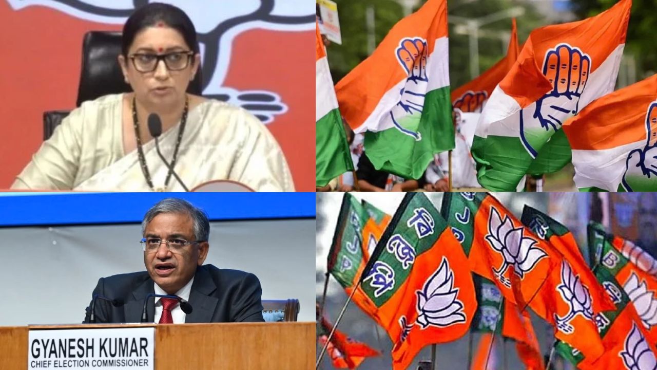 SIR Voter List Battle Intensifies: Smriti Irani’s Sharp Reply To Congress Over EC Row