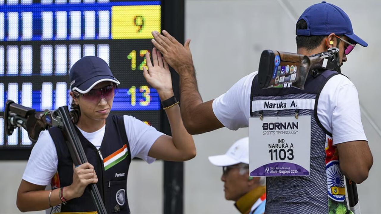 Asian Games 2026: Anant Jeet Singh Naruka-Parinaaz Dhaliwal Win Bronze in Mixed Team Skeet