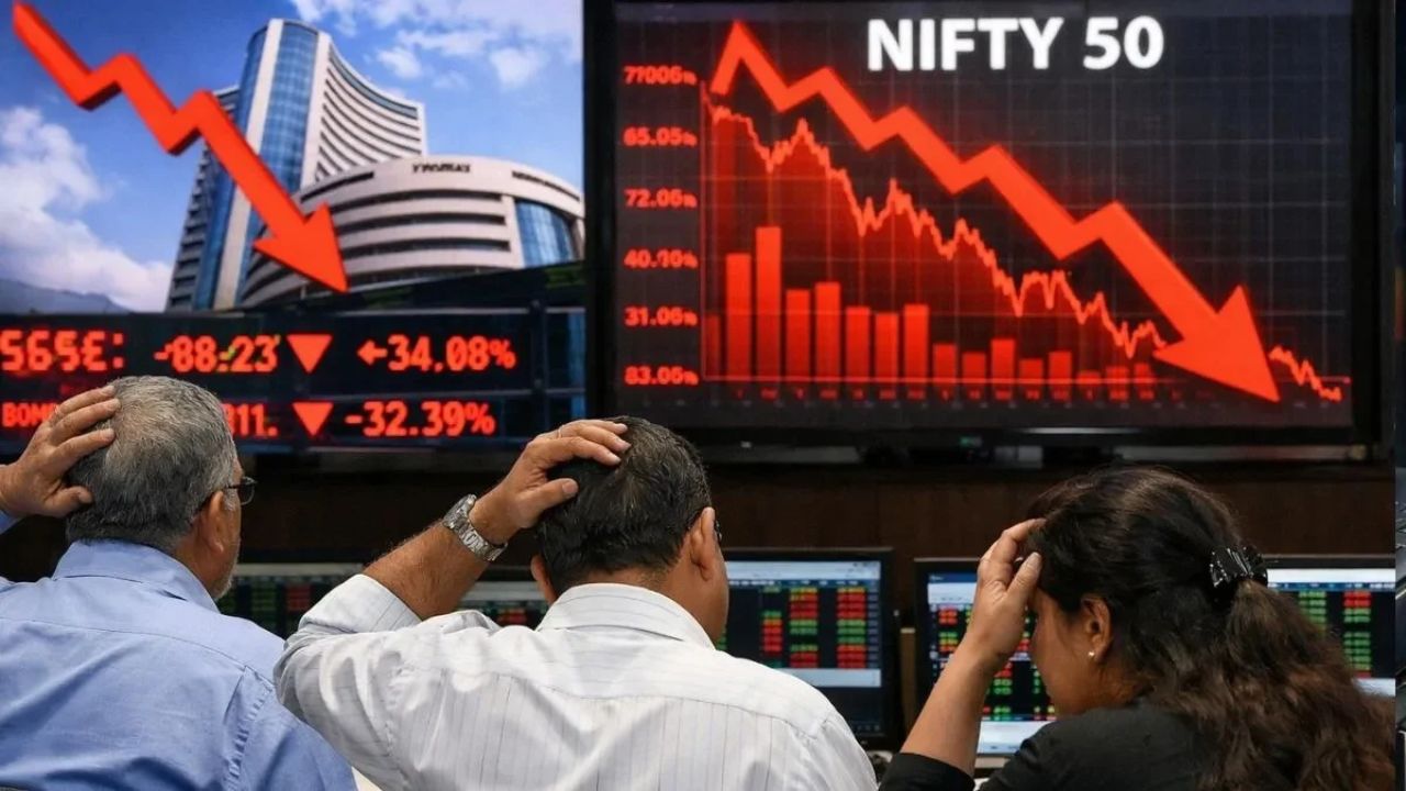 Stock Market Update: Sensex Crash Alert! Market Falls 325 Points, Investors Shocked After Opening Bell