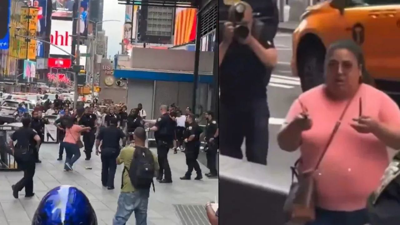 Times Square Horror: Woman Stabs Two People In 20 Seconds, Shot Dead After 4-Minute Police Standoff