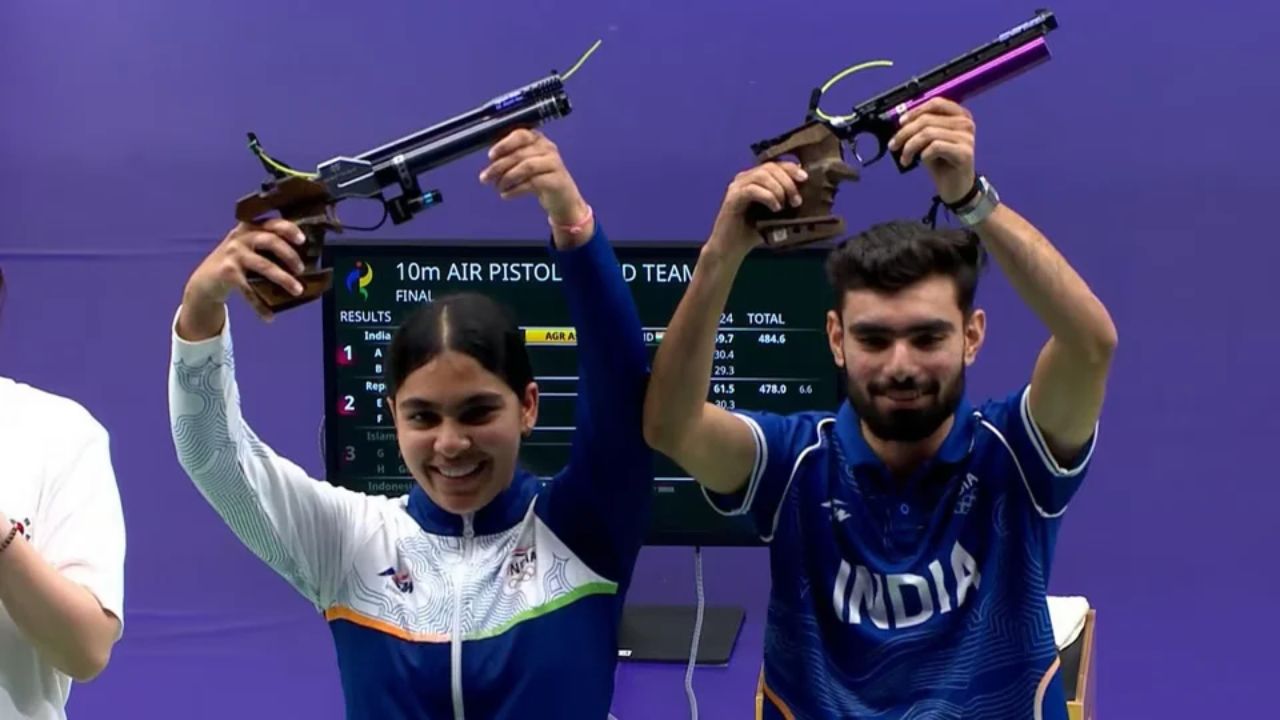 Record Score, Perfect Aim, Gold Medal! Suruchi-Kamaljeet Create Asian Games Magic