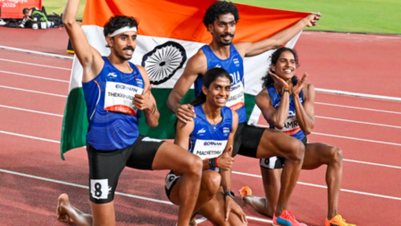 Asian Games 2026: India Clinch Mixed 4x400m Relay Silver; PM Modi Praises ‘Exceptional Performance’