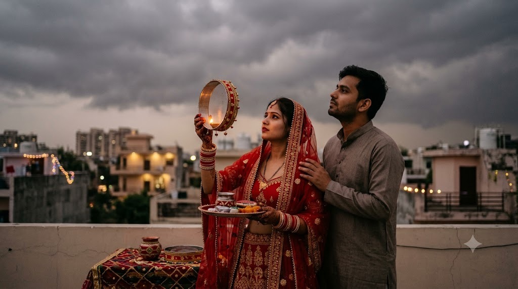 Newlyweds’ First Karwa Chauth Under a Cloud? How to Perform Moon Rituals if Skies Stay Overcast