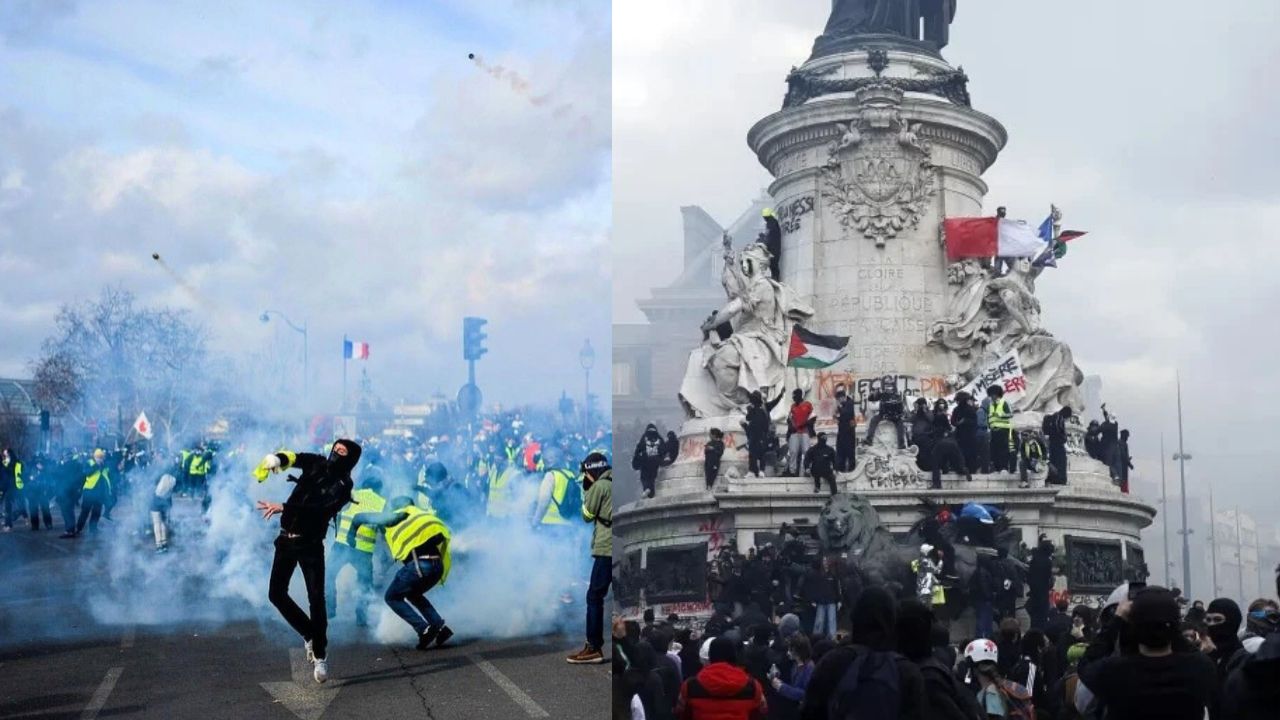 France Protests Turn Violent: Indian Embassy Warns Nationals to Avoid Crowded Areas
