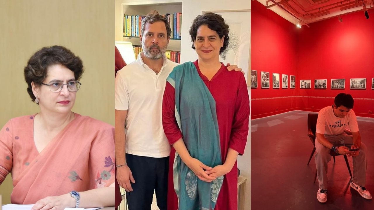 Priyanka vs Rahul? : BJP Claims Gandhi Siblings’ Rift as Raihan Vadra Photo Controversy Escalates