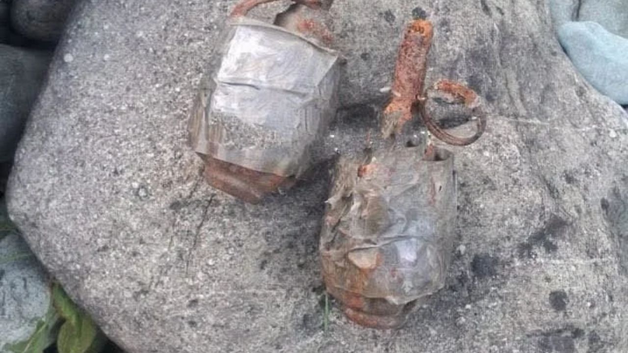 JK On Alert After Rusted Grenades Found Near Kishanganga River in Gurez