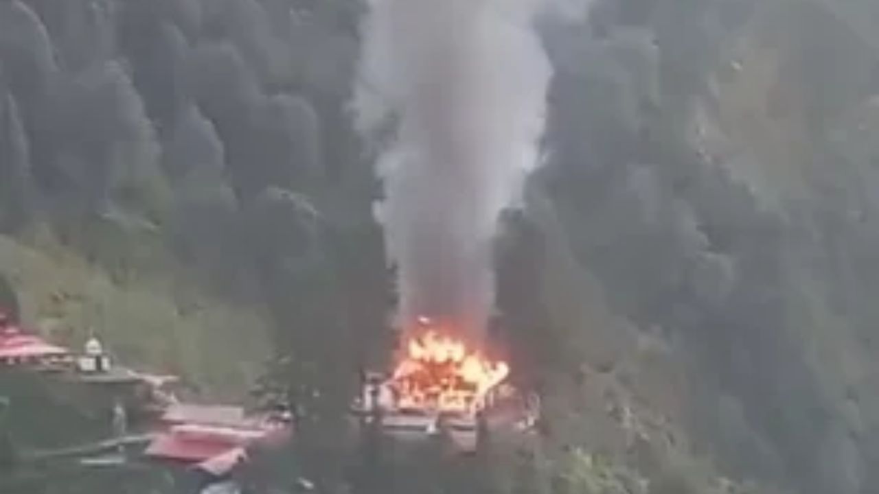 Navratri Shock in Uttarakhand: Massive Fire Damages Historic Maa Bhagwati Temple