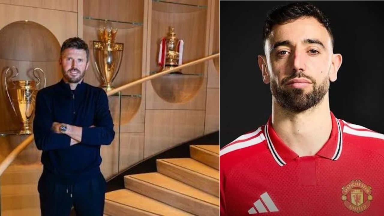 Michael Carrick Backs Bruno Fernandes As ManU Captain Despite Public Fallout, Says Midfielder Remains Committed To Club