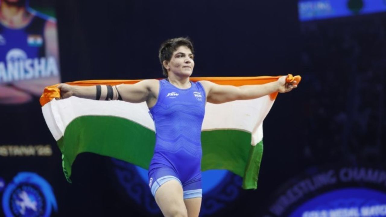 Manisha Bhanwala Scripts History, Becomes First Indian Woman To Win Senior World Wrestling Gold