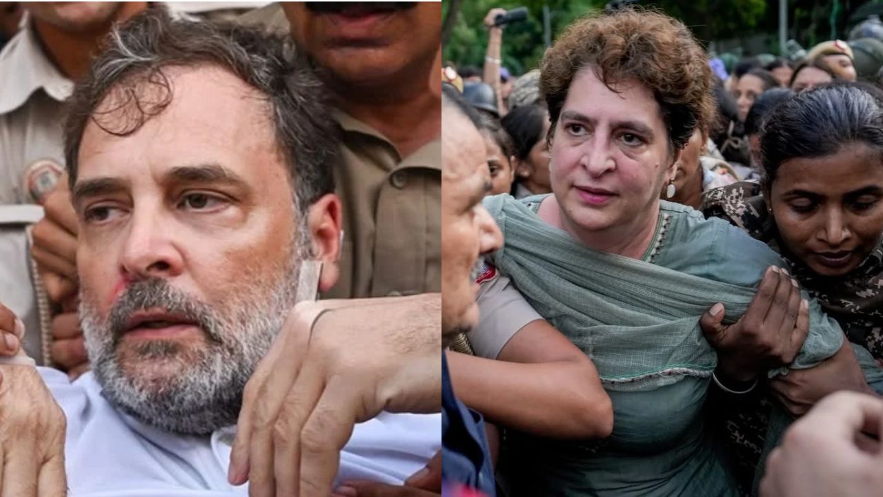 Rahul Gandhi and Priyanka Gandhi Detained; High-Voltage Protest Erupts Over CEC Gyanesh Kumar