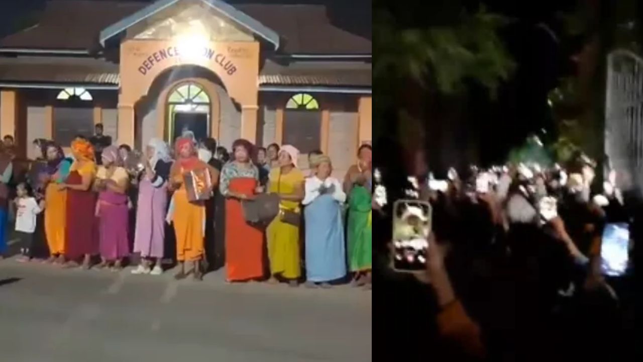 Thousands Join Sound Protest Across Manipur Valley, Police Fire Tear Gas Near Kangla Fort