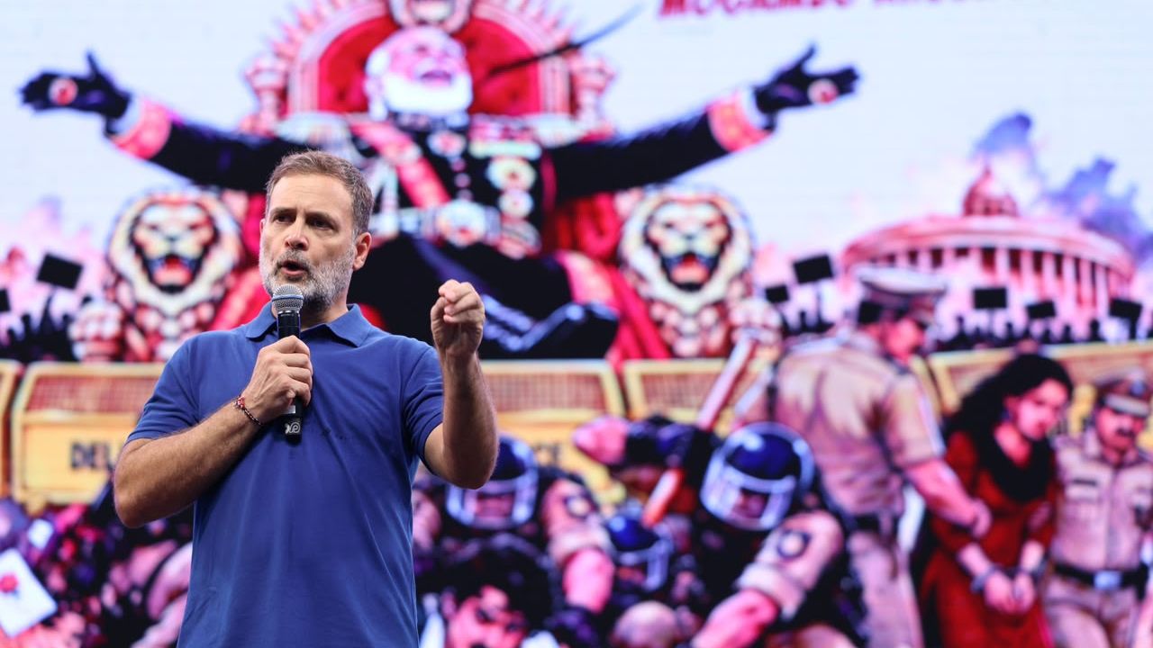 ‘Mogambo Modi’ Is Destroying Democracy: Rahul Gandhi Warns PM Over ‘Vote Chori’