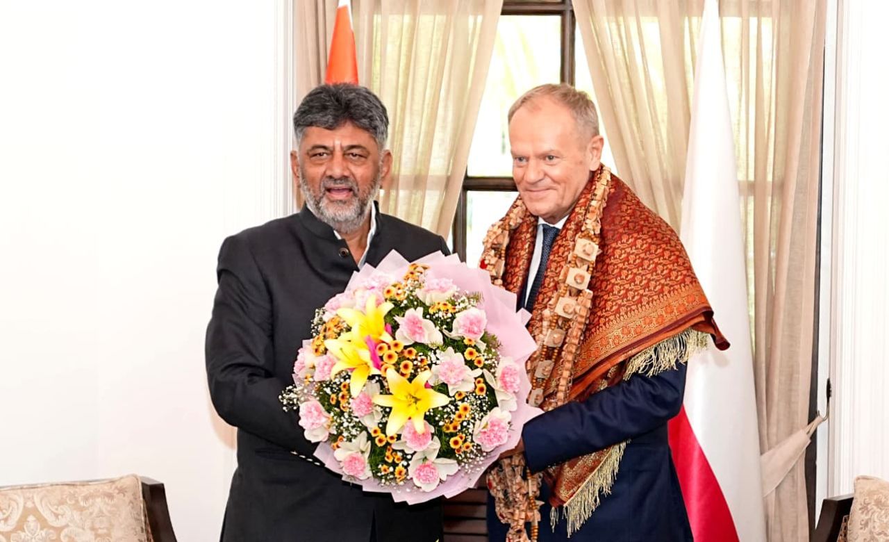Karnataka CM Shivakumar Meets Polish PM Tusk, Invites Poland As Partner For Global Investors Meet 2027