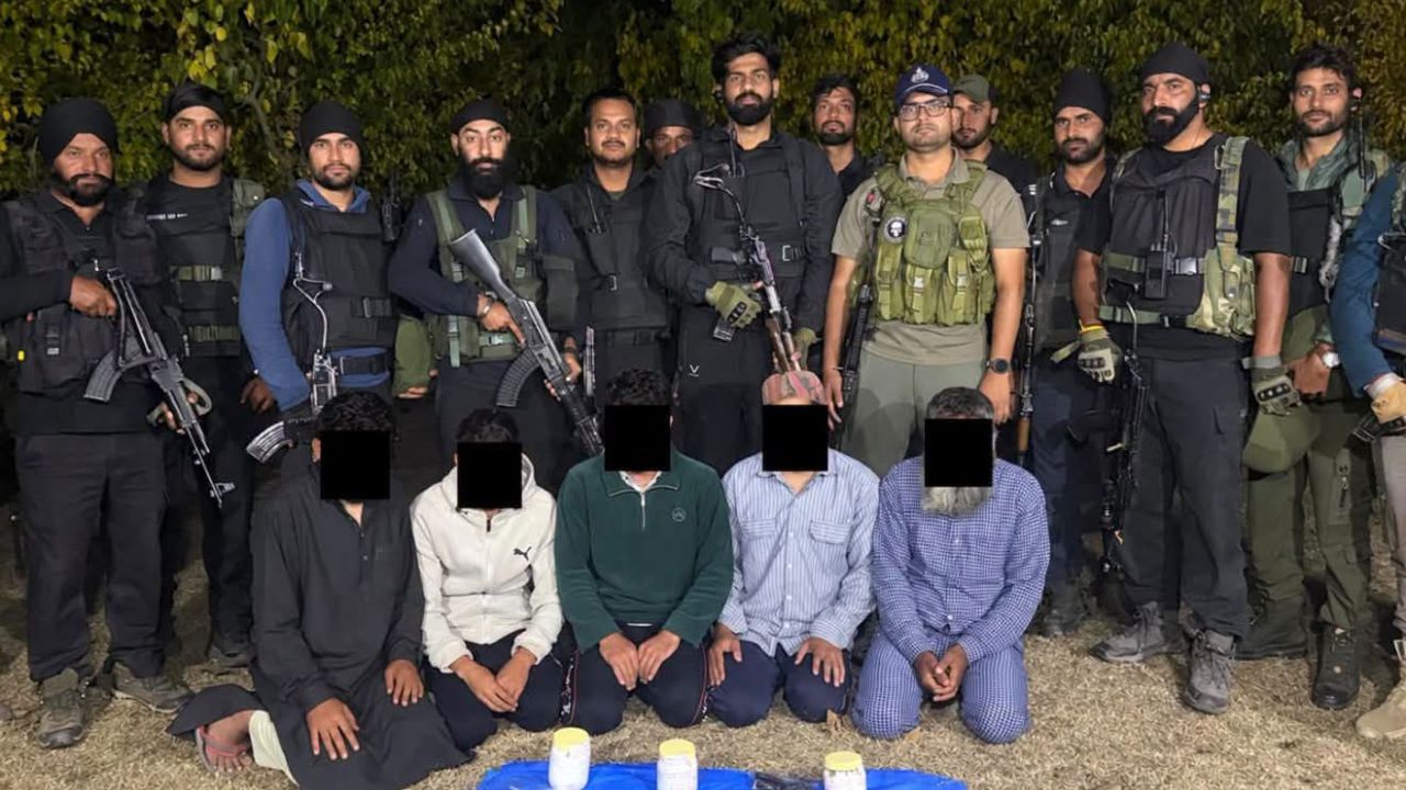 Jammu and Kashmir: Five Alleged Terror Associates Arrested in Kulgam, Arms and Grenades Recovered