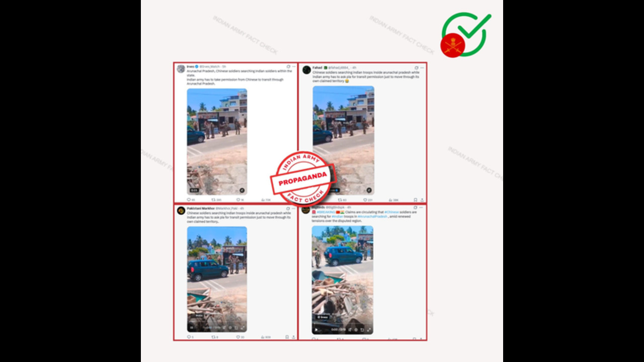 Arunachal Disinformation Exposed: Army Says Video Shows Bengaluru Mock Drill, Not Chinese Soldiers