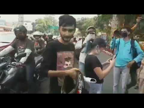 लखनऊ: हजरतगंज चौराहे पर युवक-युवती का हाई वोल्टेज ड्रामा