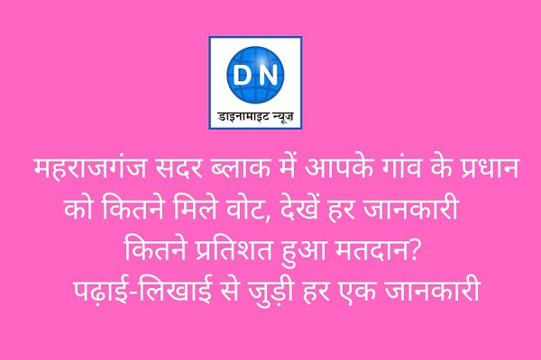 महराजगंज सदर ब्लाक में आपके गांव के प्रधान को कितने मिले वोट, देखें हर जानकारी
