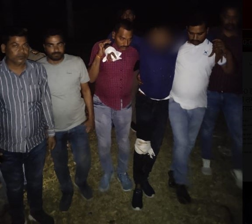 यूपी के जालौन में पुलिस मुठभेड़ के बाद 50 हजारी बदमाश गिरफ्तार, जानिये कुख्यात की पूरी क्राइम कुंडली