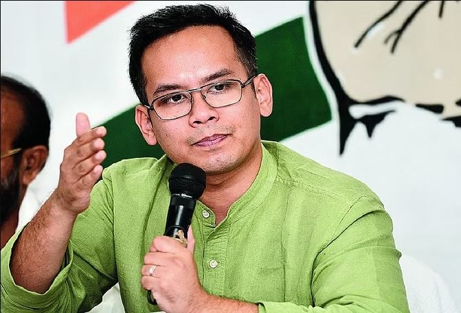गौरव गोगोई ने लगाया आरोप , भाजपा फलस्तीन पर वाजपेयी के भाषण को भूल गई